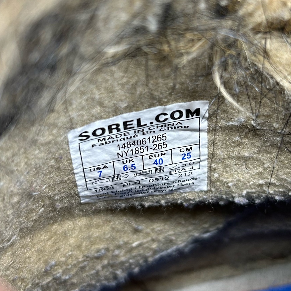 Sorel Cozy Joan Felt & Faux Fur Boots Girls 7 - Picture 8 of 9